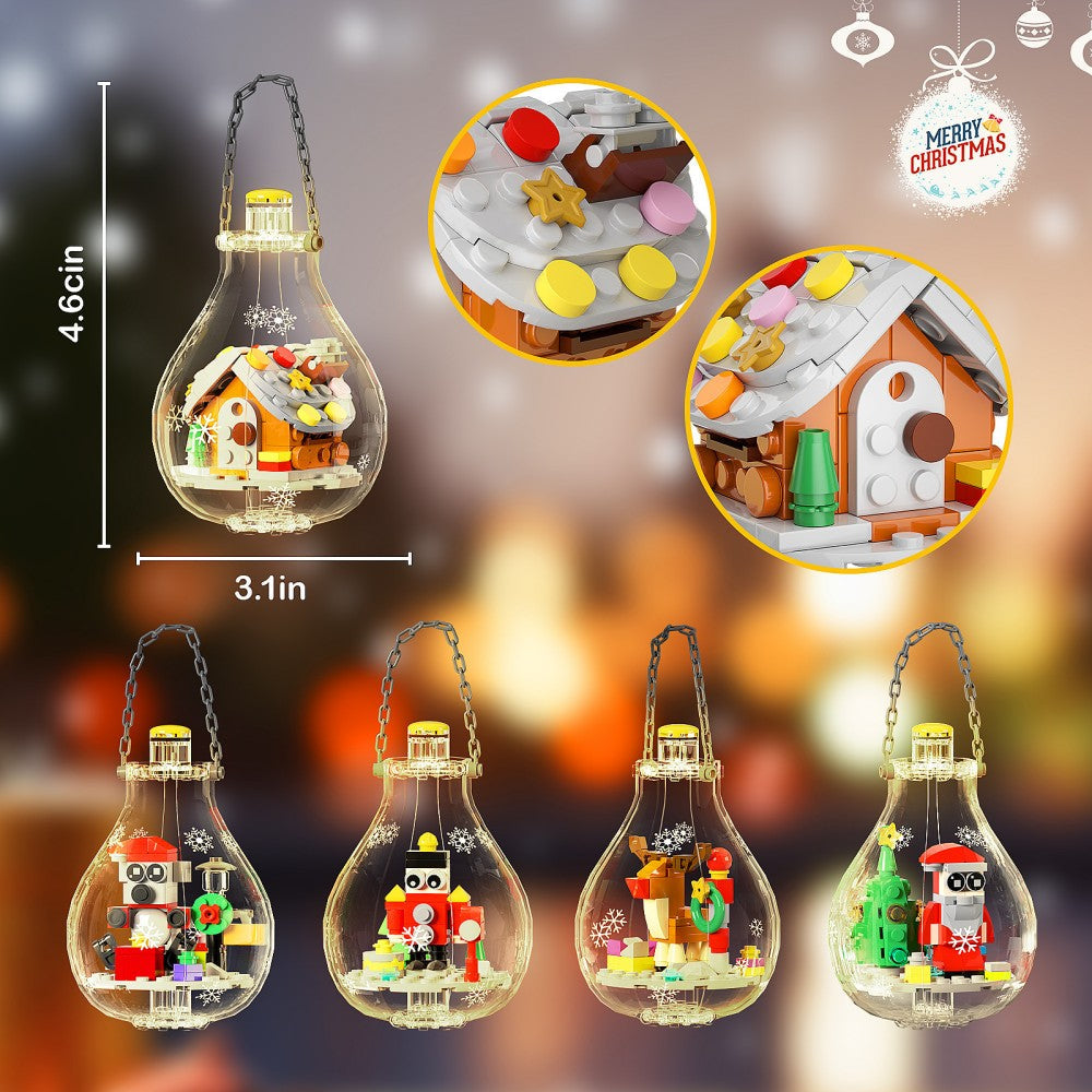 DIY Christmas Tree Block Ornament Kit Christmas Building Block Ornament Christmas Gift for Kids