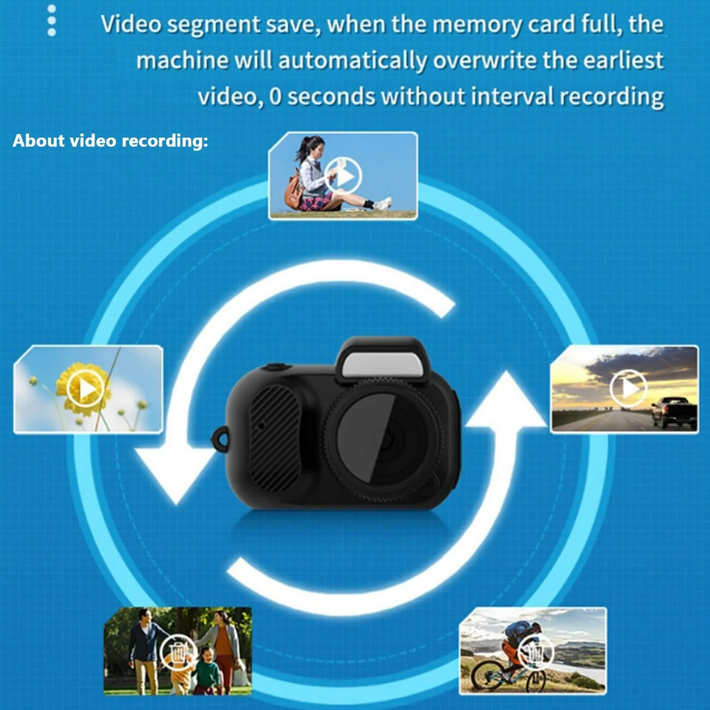 Mini Portable Digital Camera Key Chain 0.96Inch 1080P HD Video Photo Transfer With USB Mind-blowing Christmas Gifts For Men