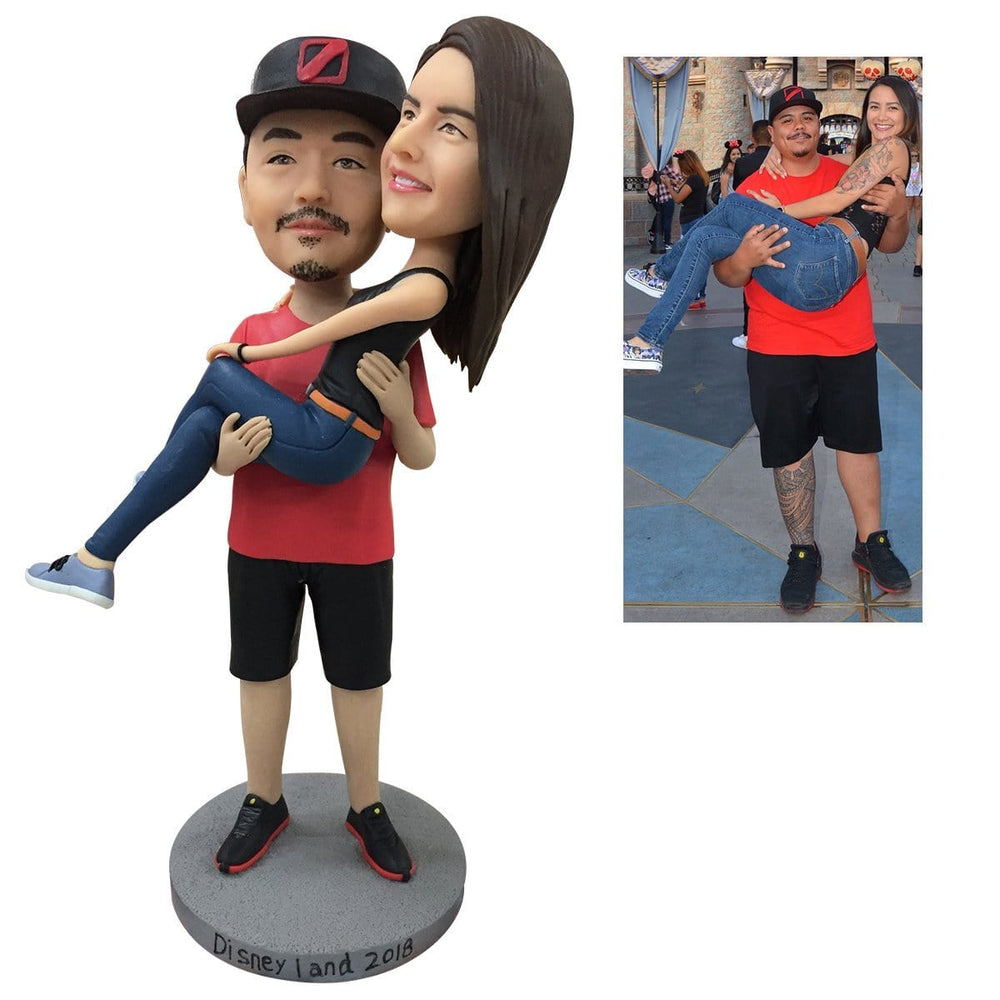 Fully Customizable 2 person Custom Bobblehead With Engraved Text Birthday Gifts