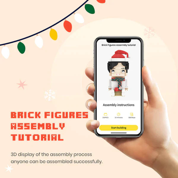 Custom Brick Figures Personalized Photo Brick Figures DIY Create Your Own Small Particle Block Toy