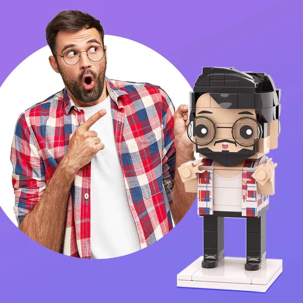 Graduation Gift for Him: Customizable Full Body Brick Figures - A Unique and Personalized Present