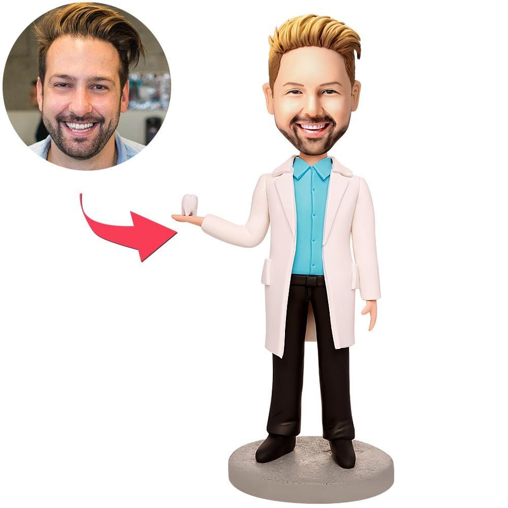 Custom Male Dentist Bobblehead Thank Tou Gifts for Doctors Personalized Best Friend Gifts Birthday Gifts Graduation Gifts