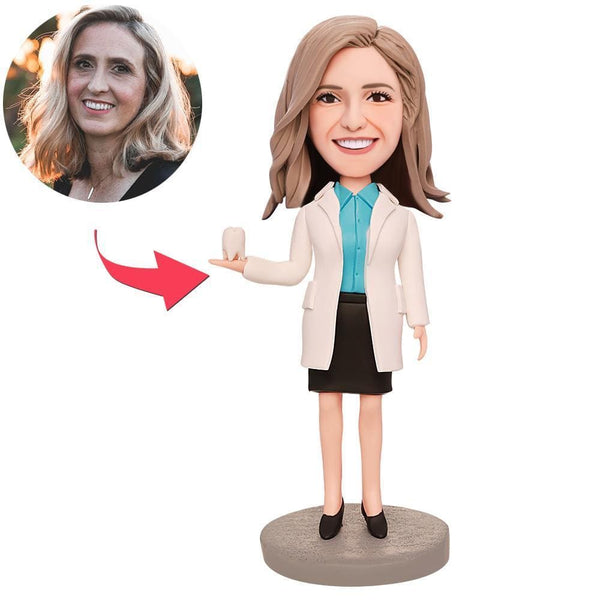 Custom Female Bobblehead Dentist Thank Tou Gifts for Doctors Personalized Best Friend Gifts Birthday Gifts Graduation Gifts