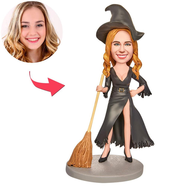 Custom Bobblehead Halloween Gifts for Her Sexy Witch