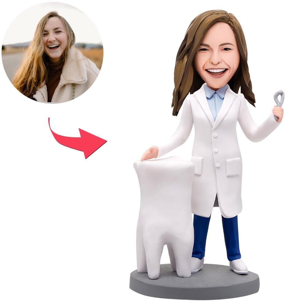 Female Dentist Bobblehead Personalized Gifts for Doctors Personalized Best Friend Gifts Birthday Gifts Graduation Gifts