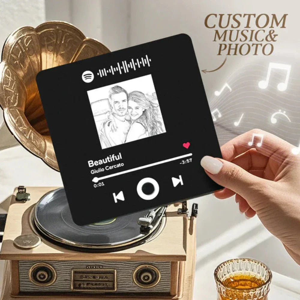 Personalized Photo Music Fridge Magnet Album Wall Photo Sticker Music Movement That Can Be Played Without Cell Phone Music Fridge Magnet Pro