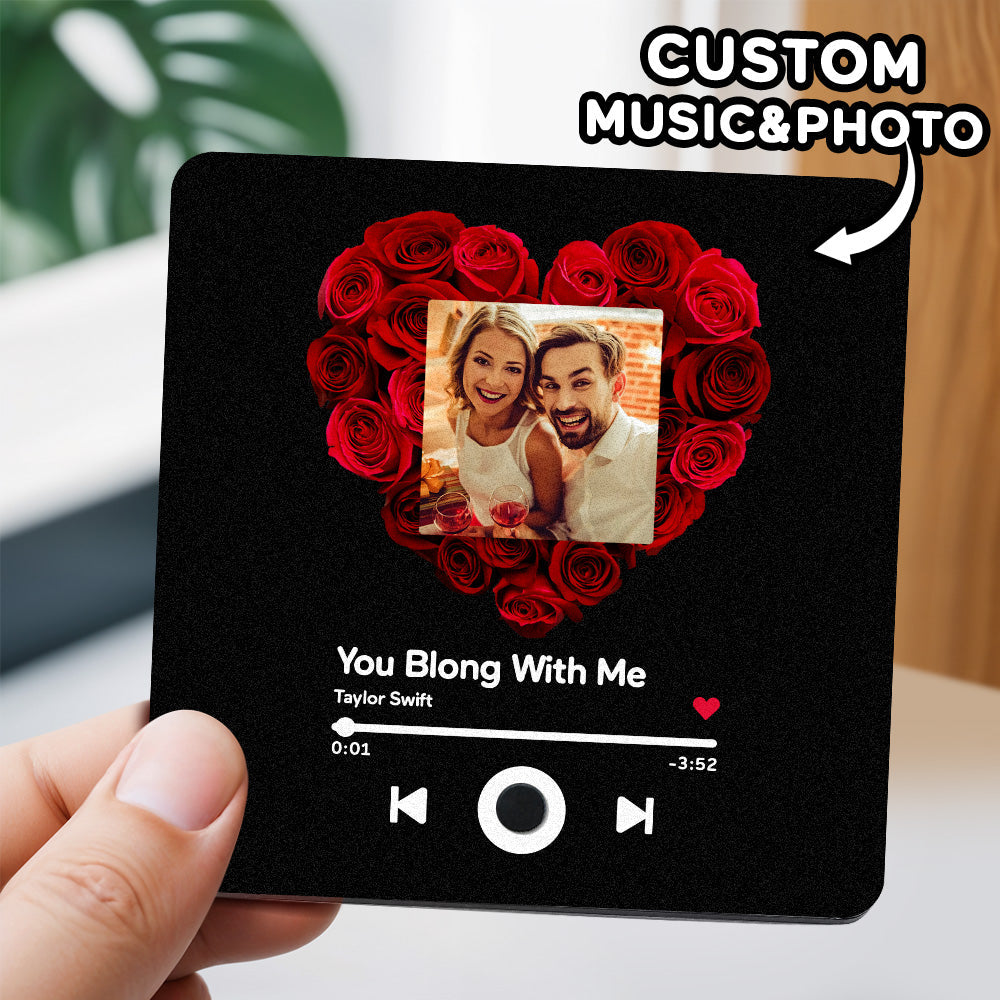 Personalized Photo Music Fridge Magnet Album Wall Photo Sticker Music Movement That Can Be Played Without Cell Phone Music Fridge Magnet Pro