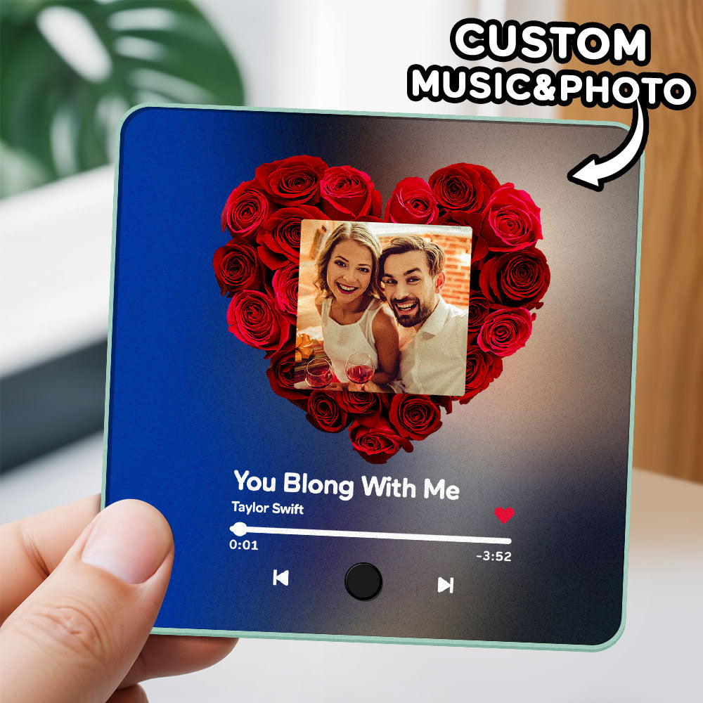 Personalized Photo Music Fridge Magnet Album Wall Photo Sticker Music Movement That Can Be Played Without Cell Phone Music Fridge Magnet Pro