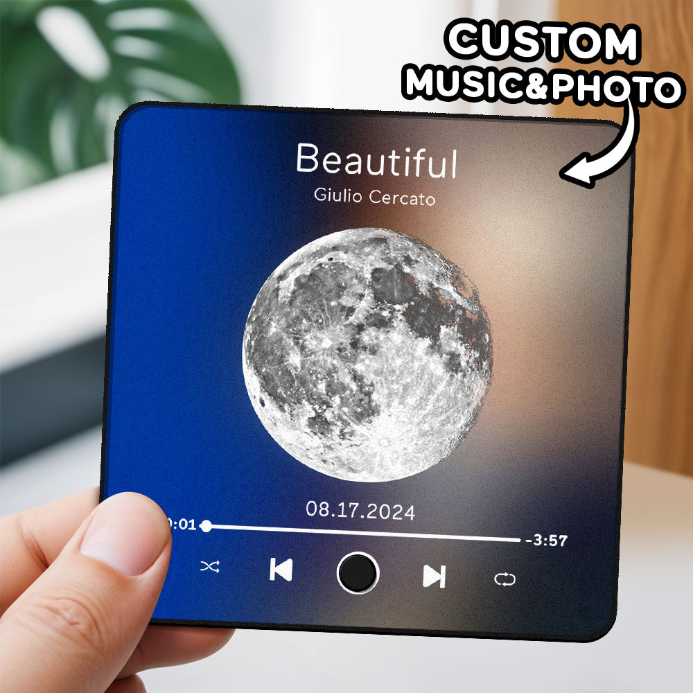 Personalized Photo Music Fridge Magnet Album Wall Photo Sticker Music Movement That Can Be Played Without Cell Phone Music Fridge Magnet Pro