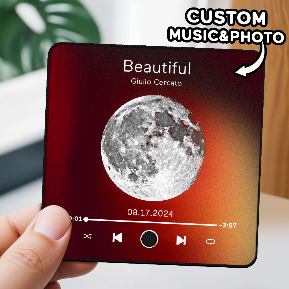 Personalized Photo Music Fridge Magnet Album Wall Photo Sticker Music Movement That Can Be Played Without Cell Phone Music Fridge Magnet Pro