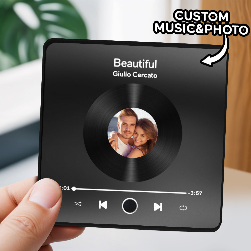 Personalized Photo Music Fridge Magnet Album Wall Photo Sticker Music Movement That Can Be Played Without Cell Phone Music Fridge Magnet Pro