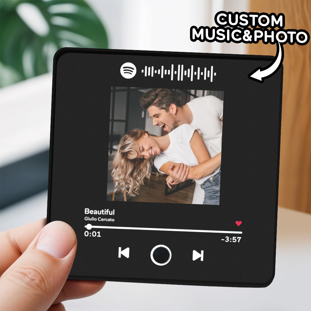 Personalized Photo Music Fridge Magnet Album Wall Photo Sticker Music Movement That Can Be Played Without Cell Phone Music Fridge Magnet Pro