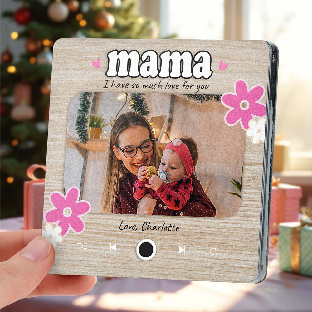 Personalized Christmas Gift for Mom Music Fridge Magnet Custom Music Magnets Can Play Songs Family Gifts