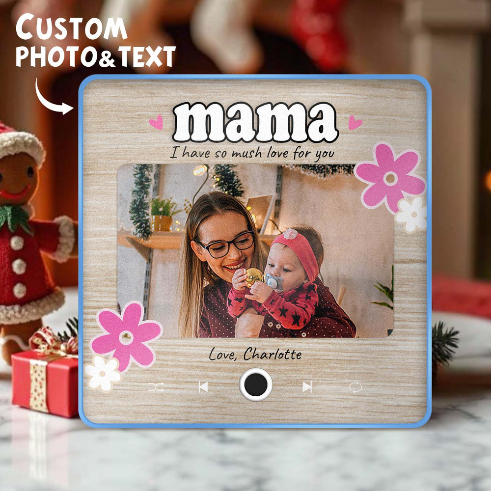 Personalized Christmas Gift for Mom Music Fridge Magnet Custom Music Magnets Can Play Songs Family Gifts