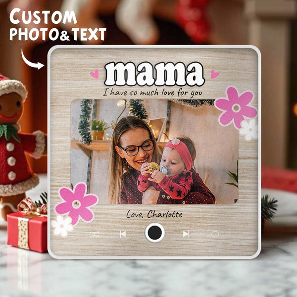 Personalized Christmas Gift for Mom Music Fridge Magnet Custom Music Magnets Can Play Songs Family Gifts