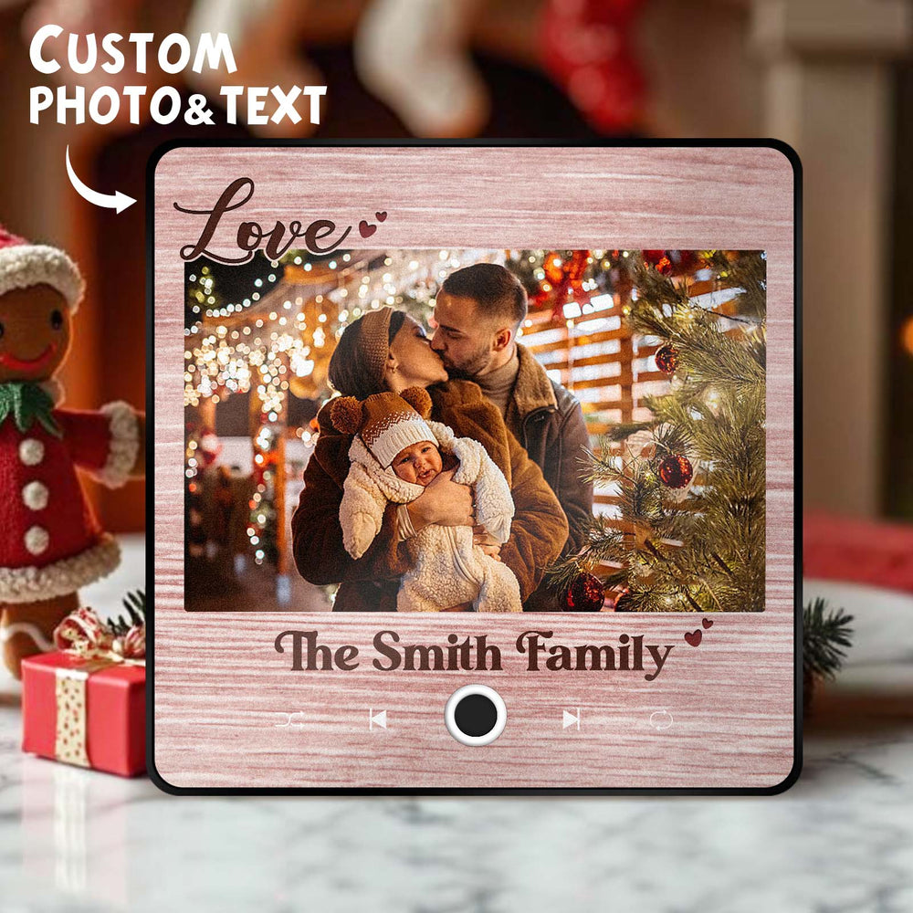 Personalized Music Fridge Magnet Creative Christmas Gift for Family Custom Music Magnets Can Play Songs Family Gifts