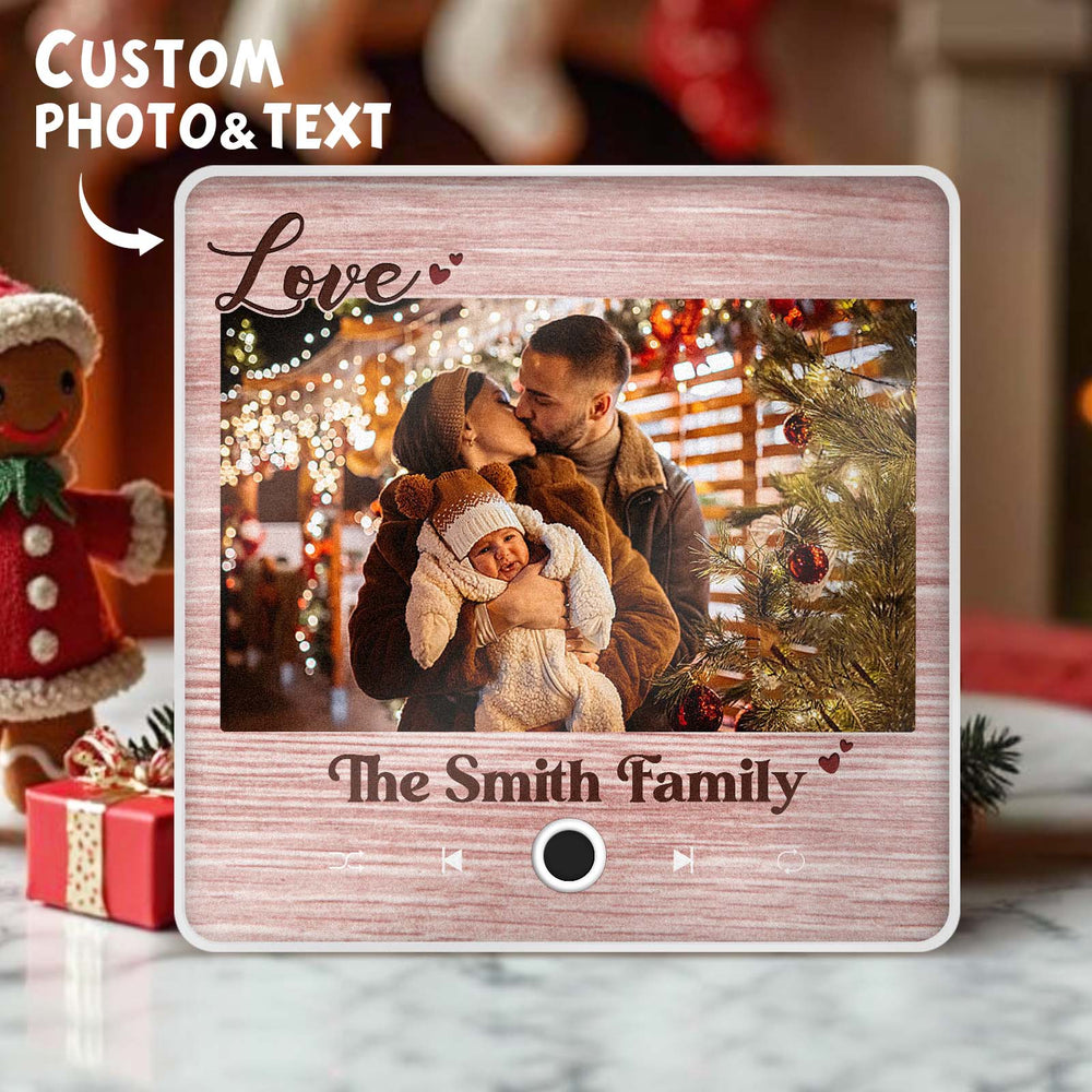 Personalized Music Fridge Magnet Creative Christmas Gift for Family Custom Music Magnets Can Play Songs Family Gifts