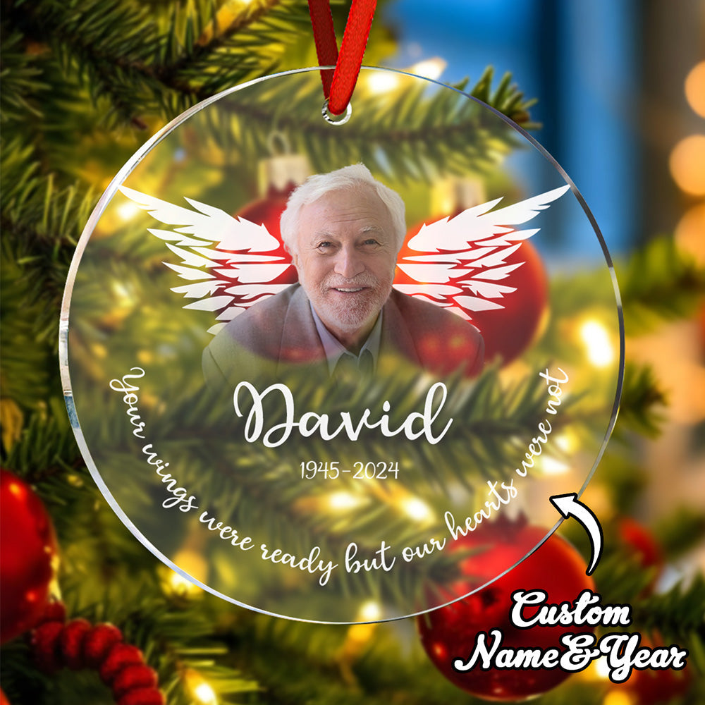 Personalized Memorial Photo Christmas Ornament Christmas Gifts for Family