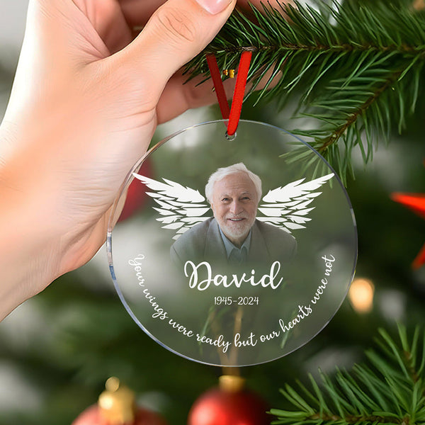 Personalized Memorial Photo Christmas Ornament Christmas Gifts for Family