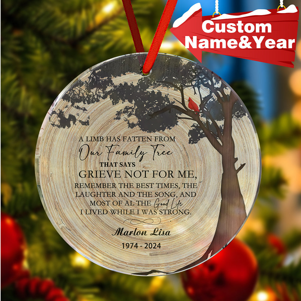 Personalized Memorial Christmas Ornaments Loss of Loved One Ornaments Remembrance Gifts