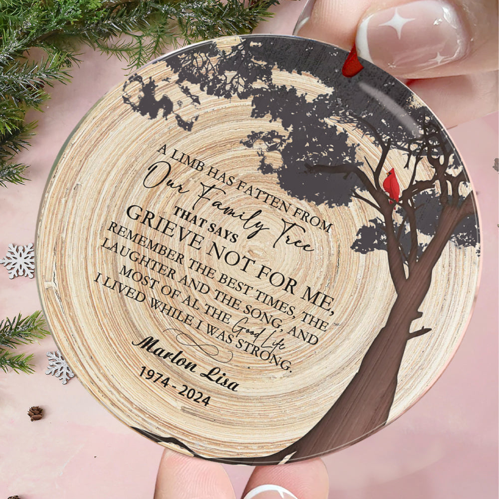 Personalized Memorial Christmas Ornaments Loss of Loved One Ornaments Remembrance Gifts