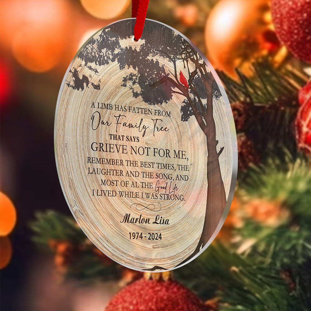 Personalized Memorial Christmas Ornaments Loss of Loved One Ornaments Remembrance Gifts