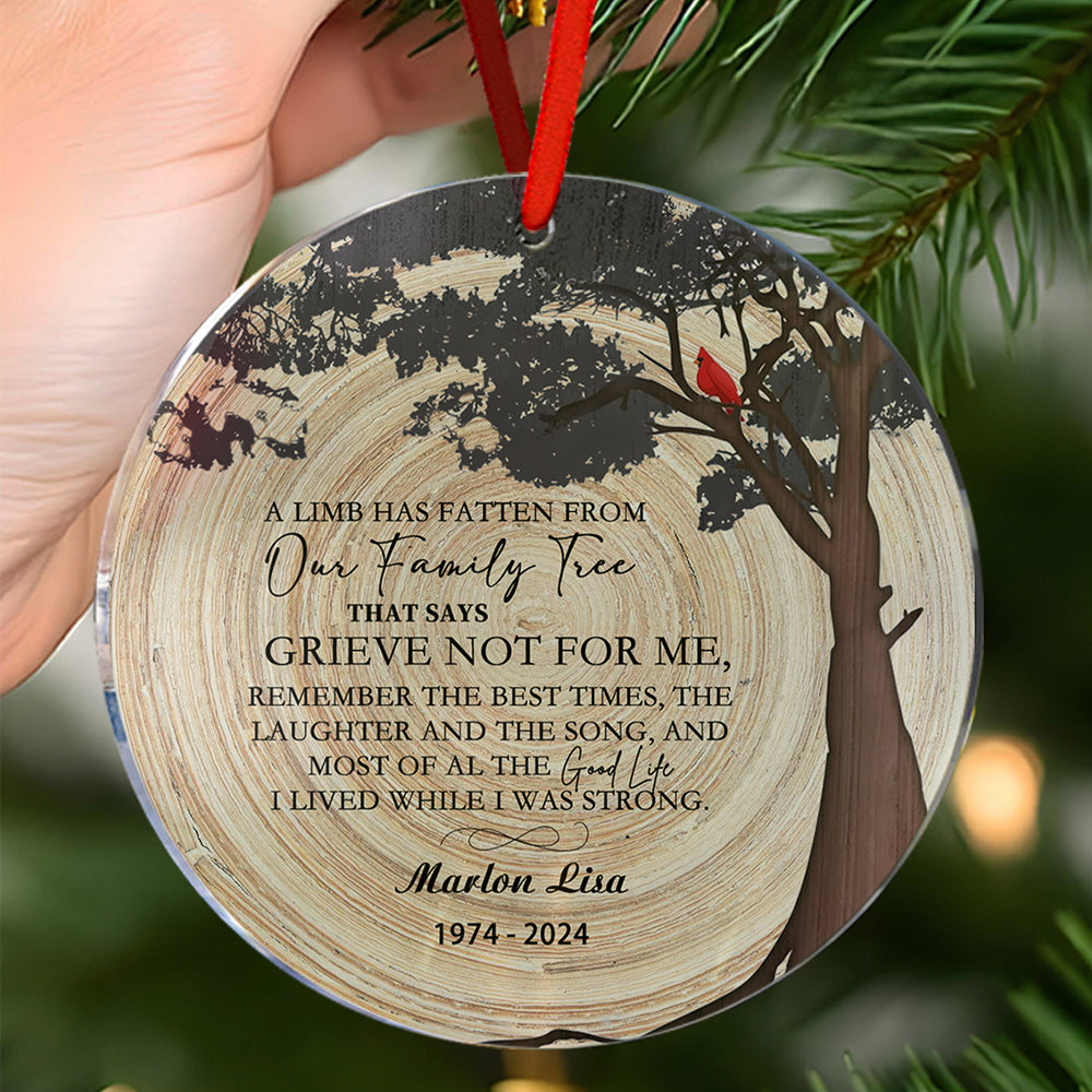 Personalized Memorial Christmas Ornaments Loss of Loved One Ornaments Remembrance Gifts