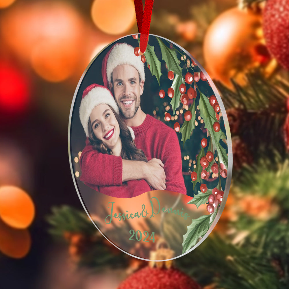 Personalized Christmas Photo Ornament Christmas Tree Decoration Gifts for Family or Friends