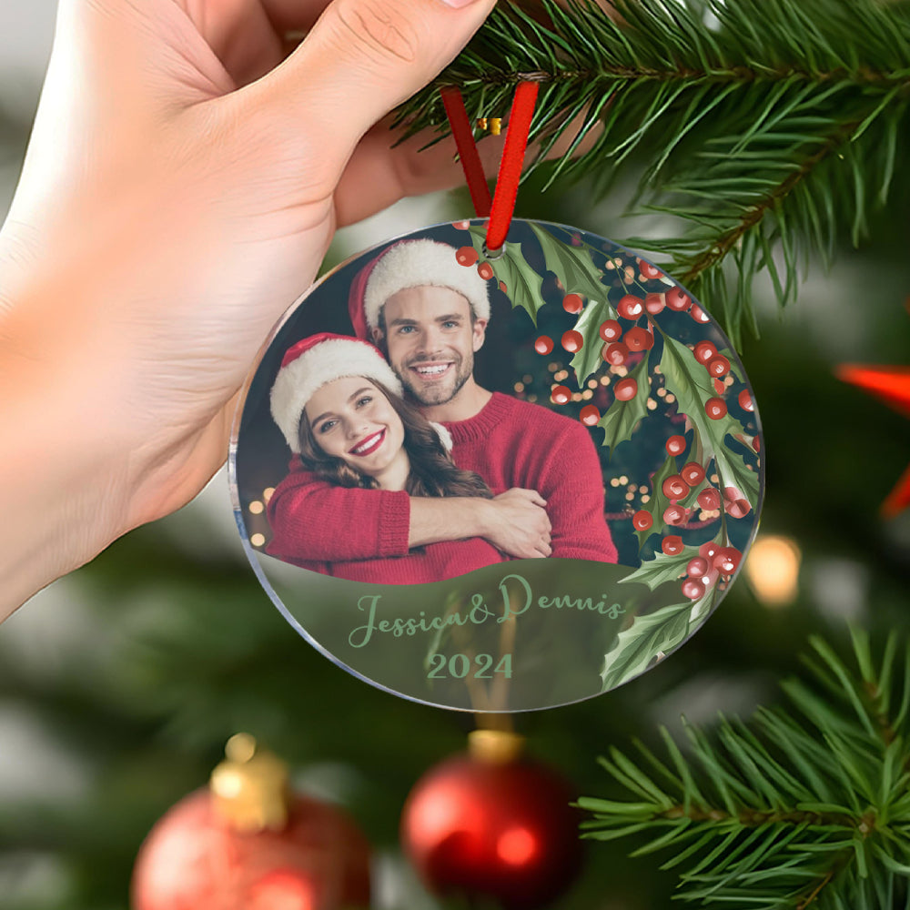 Personalized Christmas Photo Ornament Christmas Tree Decoration Gifts for Family or Friends