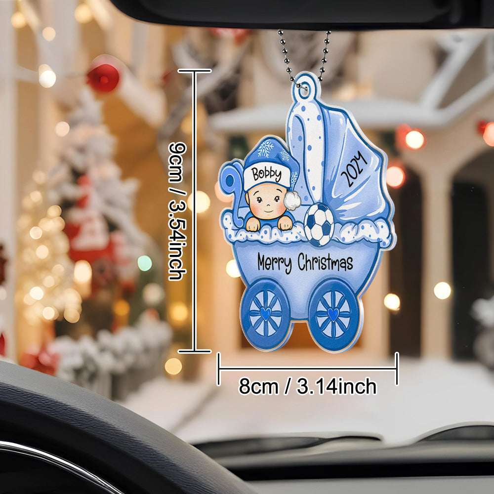 Personalized Baby's First Christmas Ornament Baby Carriage Ornament Gift for Baby