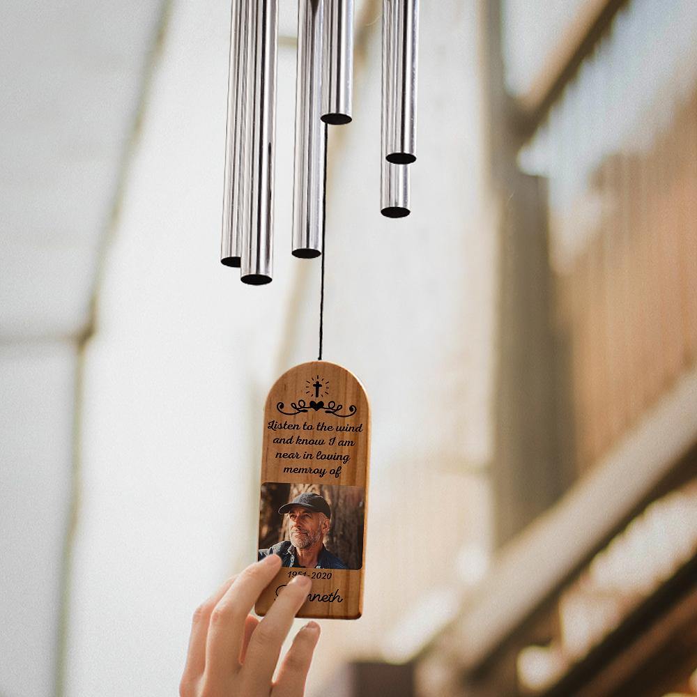 Custom Wind Chime Tribute Beautiful Memorial Sympathy Gift In Memory