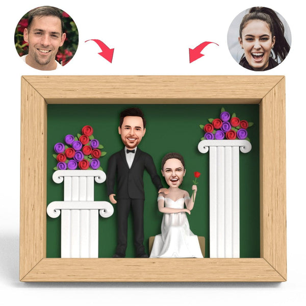 Anniversary Gifts Wedding Garden Clay Figure Frame Gifts