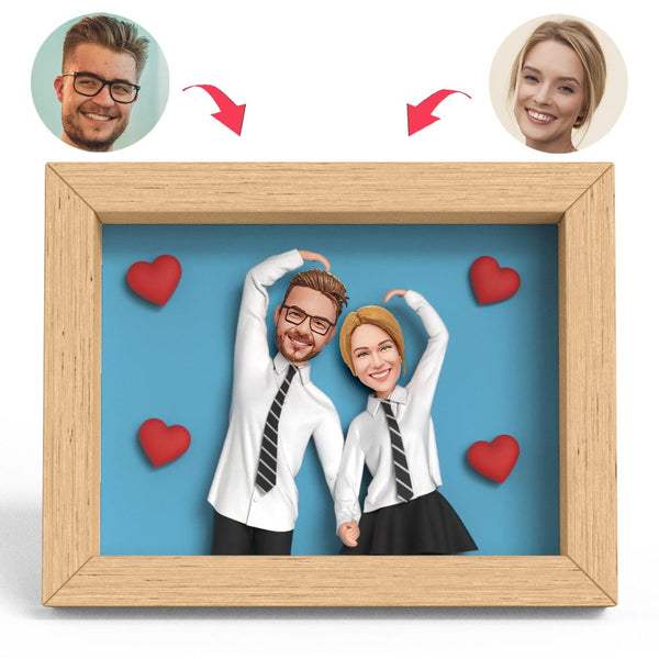 Anniversary Gifts Uniforms Couple Clay Figure Frame Gifts