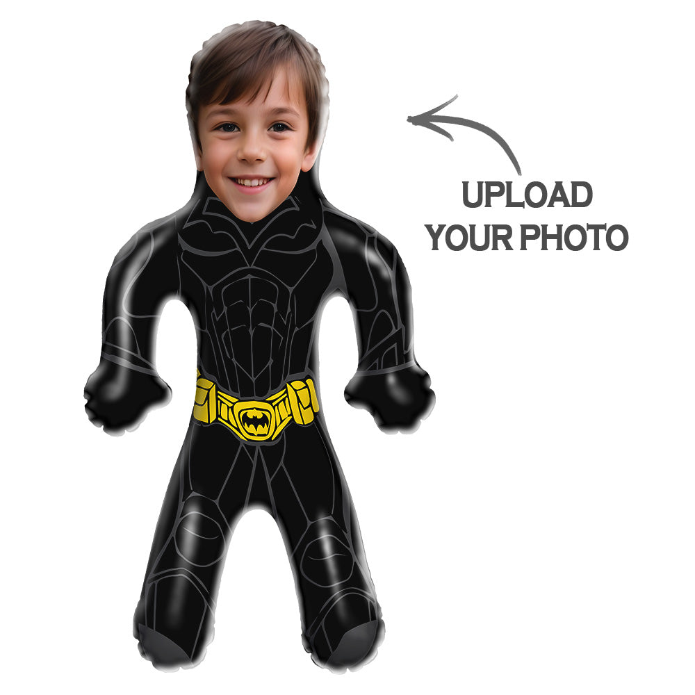 Personalized Mini-Balloon-me Superhero Inflatable Minime Balloon Custom Face Hero Air Minime for Him/Kids