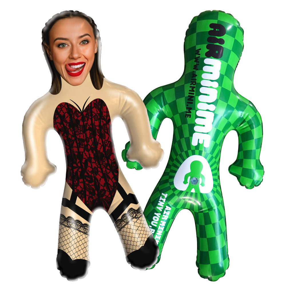 Custom Inflatable Mini-Balloon-me Sexy Bodysuit Doll Custom Face Air Minime for Couple