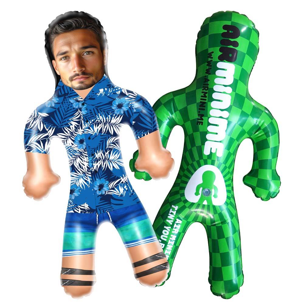 Personalized Mini-Balloon-me Hawaiian Shirt Mountains Funny Inflatable Man Printed Face for Party Favors