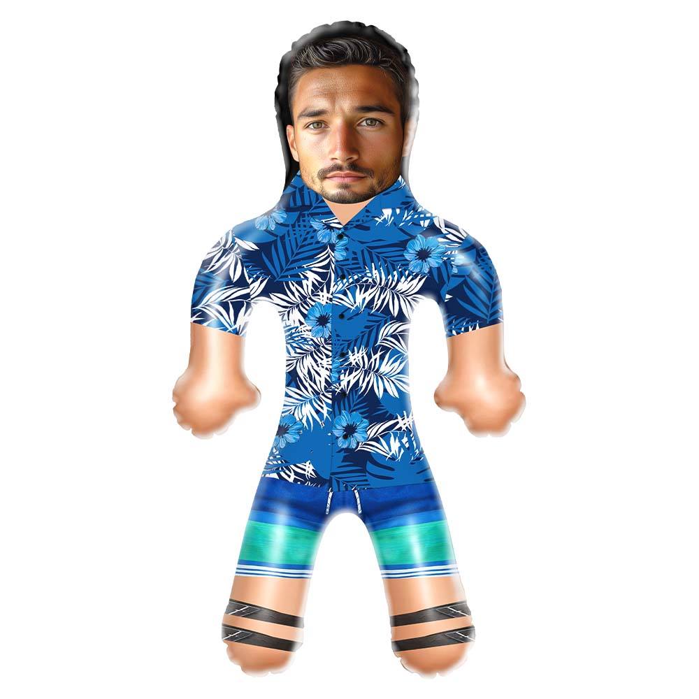 Personalized Mini-Balloon-me Hawaiian Shirt Mountains Funny Inflatable Man Printed Face for Party Favors