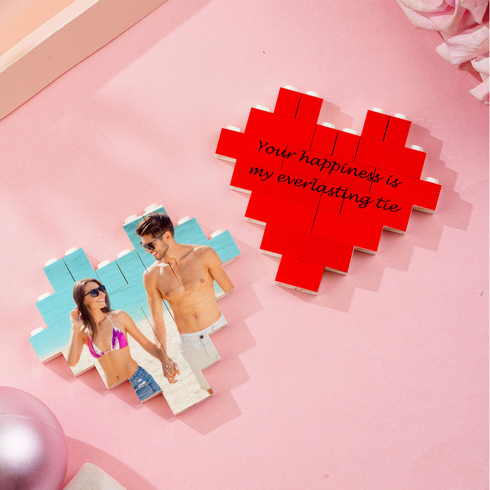 Custom Spotify Code Building Brick Personalised Photo Block Heart Shape