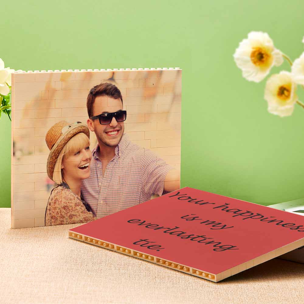 Birthday Gifts Personalised Building Brick Photo Block Frame