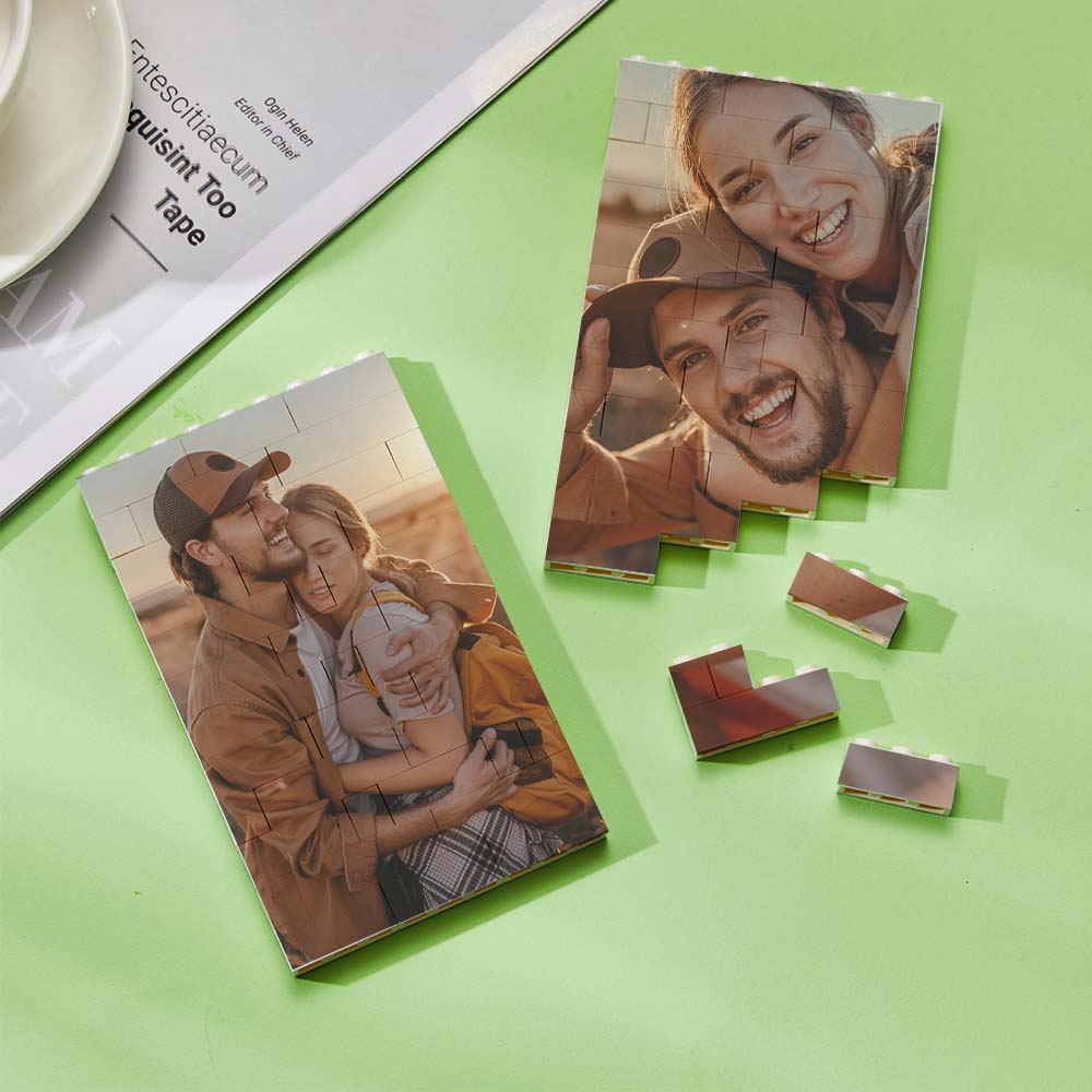 Vertical Photo Brick Block Personalised Double Side Printing Frame