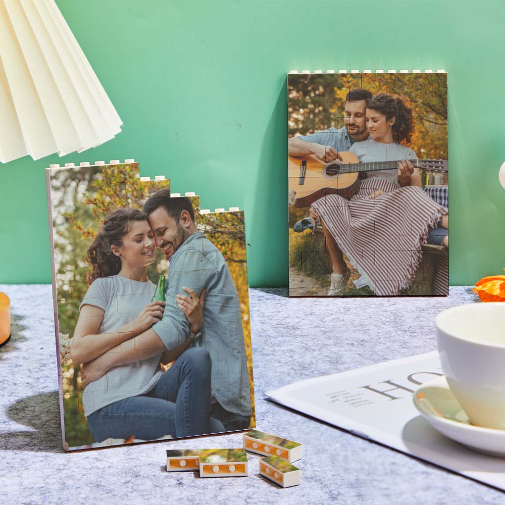 Vertical Photo Brick Block Personalised Double Side Printing Frame