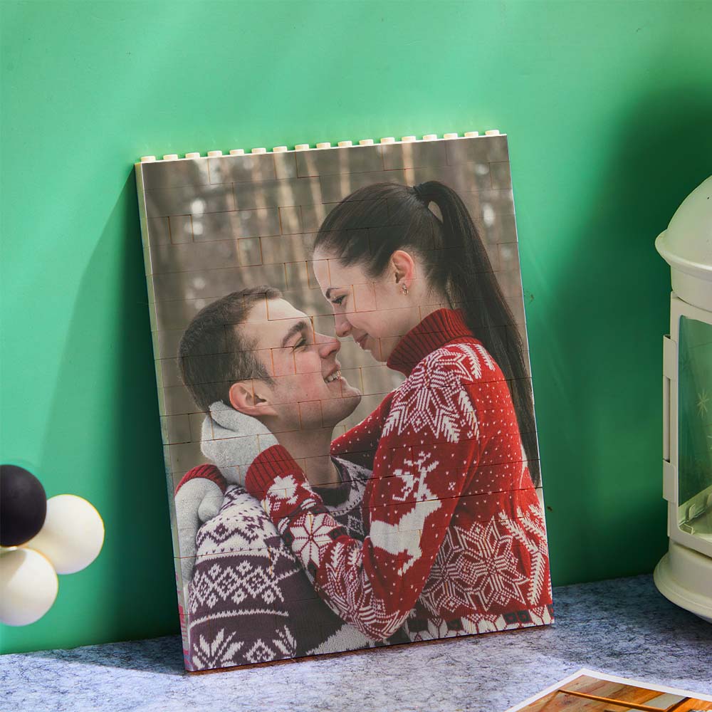 Vertical Photo Brick Block Personalised Double Side Printing Frame