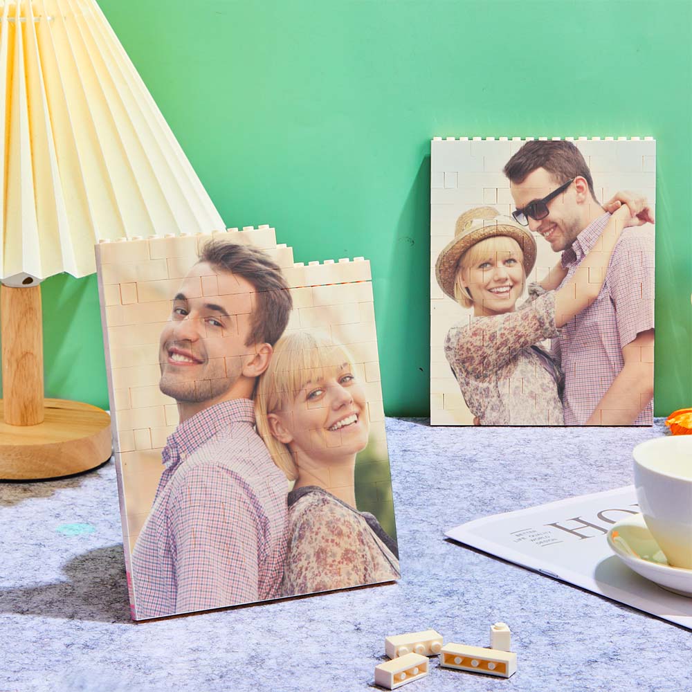 Vertical Photo Brick Block Personalised Double Side Printing Frame