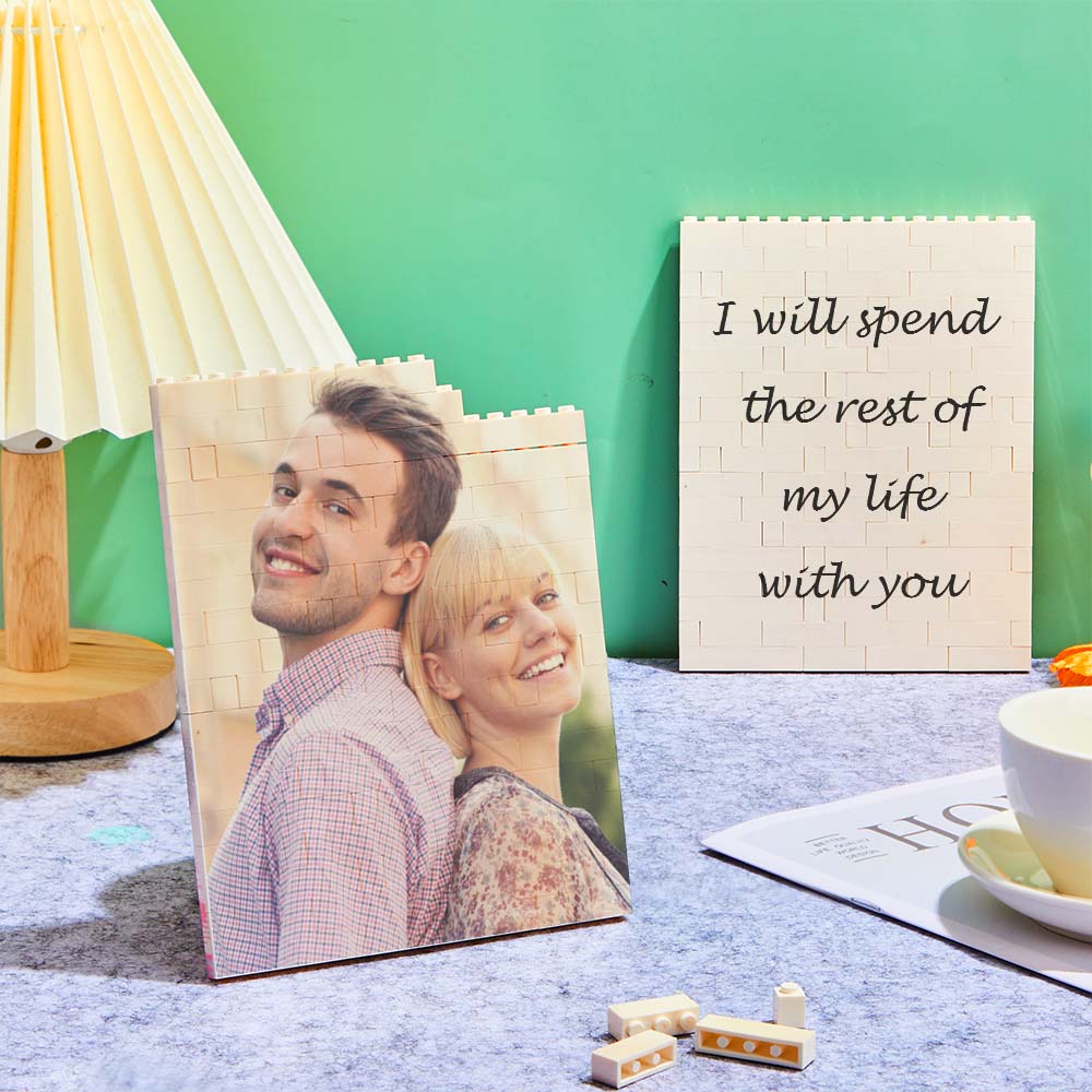 Vertical Photo Brick Block Personalised Double Side Printing Frame