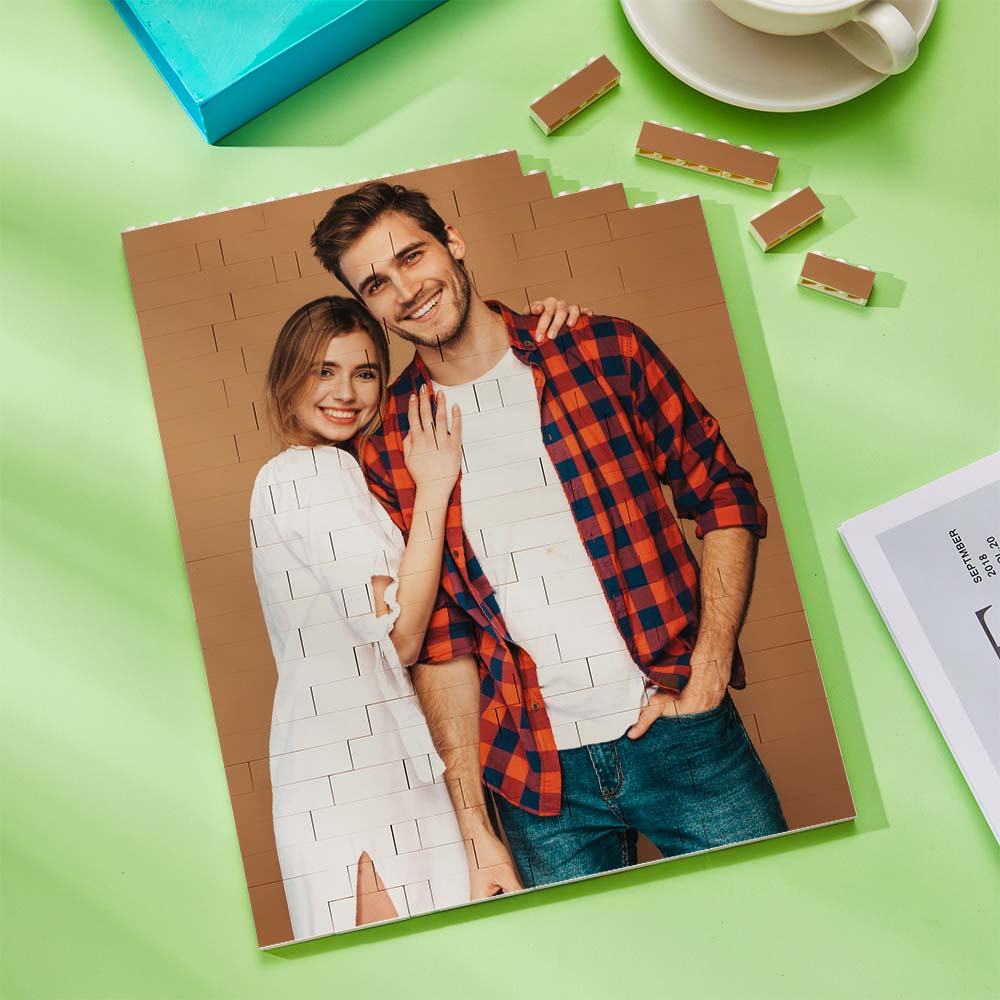 Vertical Photo Brick Block Personalised Double Side Printing Frame