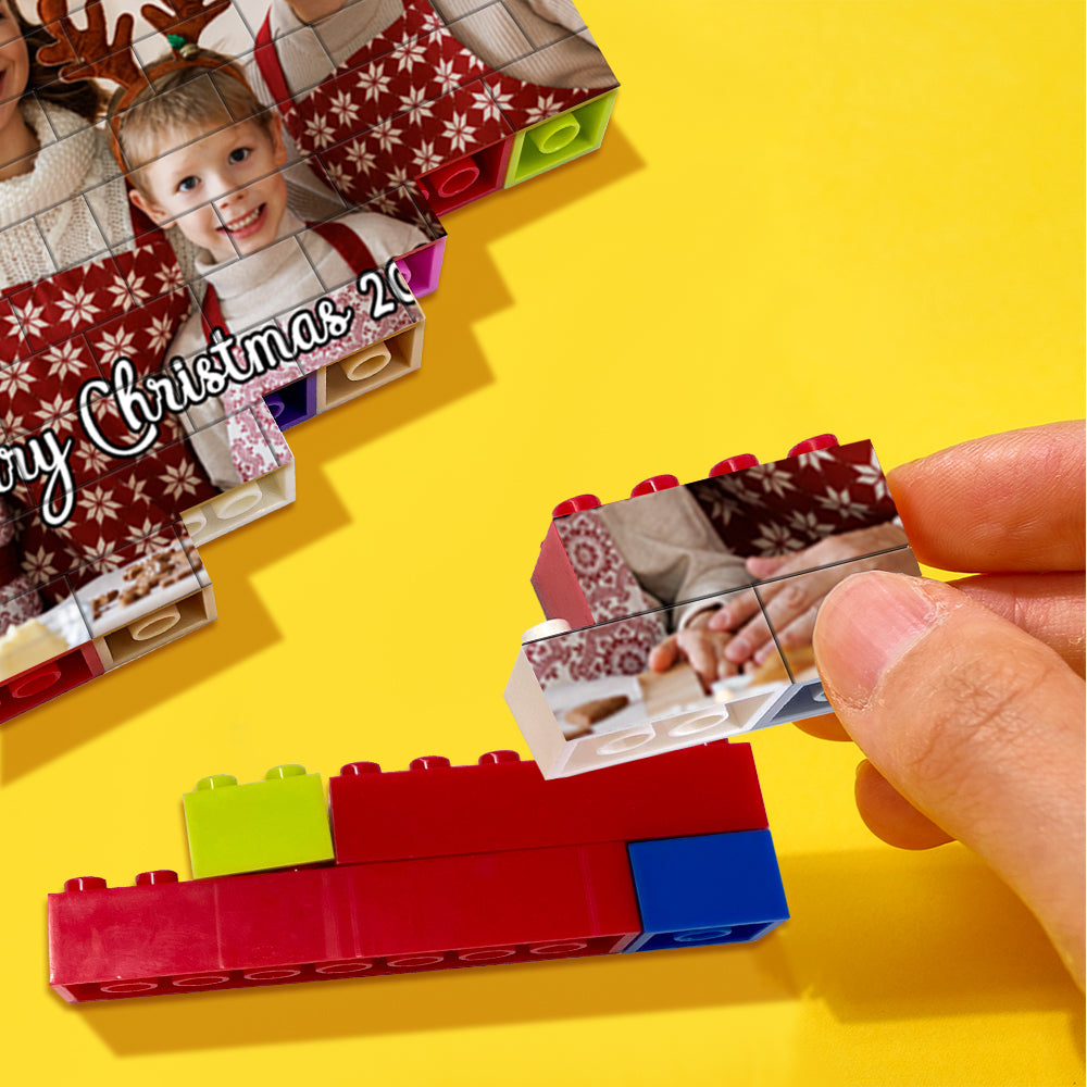 Personalised Colors Building Brick Custom Photo Block Puzzles Gifts for Family