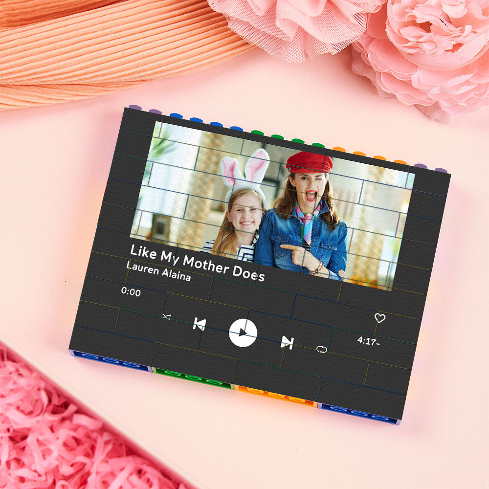 Personalised Spotify Code Building Brick Custom Photo Block Colors Brick Puzzles Gifts for Her