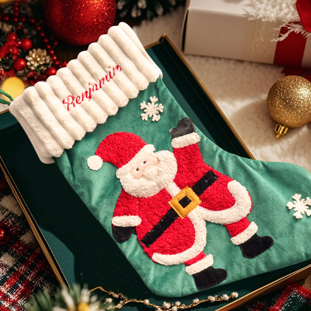 Personalized Christmas Stocking with Name Embroidery Christmas Stockings Gift for Family