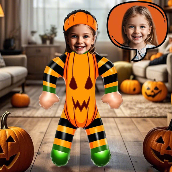 Halloween Cute Pumpkin Air MiniMe Balloon, Personalized Mini-Balloon-me, Halloween Gifts for Kids