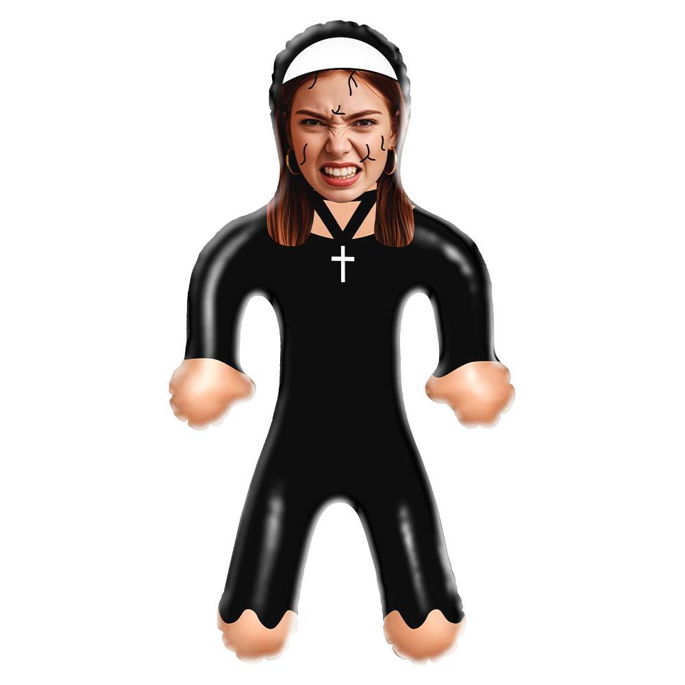 The Nun Halloween Horror Mini-Balloon-me Customized Face, Personalized Halloween Horror Gift